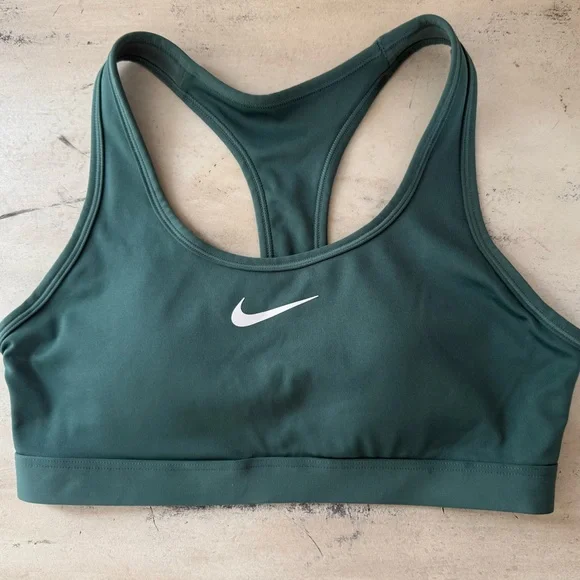 Nike Ladies Dri Fit Teal Racerback Performance Sports Bra Size Medium - Picture 2 of 3
